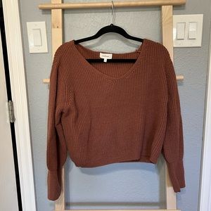 Bohme orange rust soft sweater size S